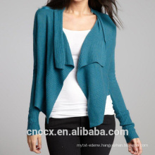 15STC1024 drape front cashmere cardigan